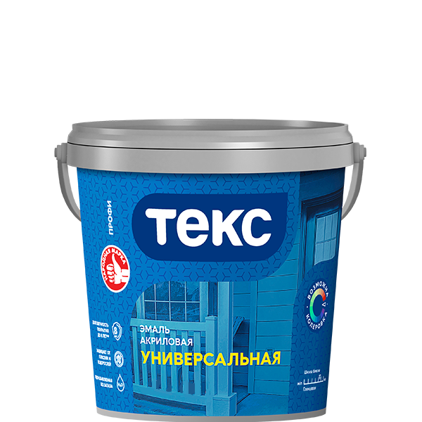 Эмаль акриловая ТЕКС профи универсальная матовая