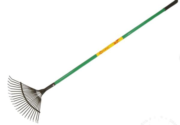 Грабли веерные пластинчитые ГВПл-01С Профи Флорис со стальным черенком