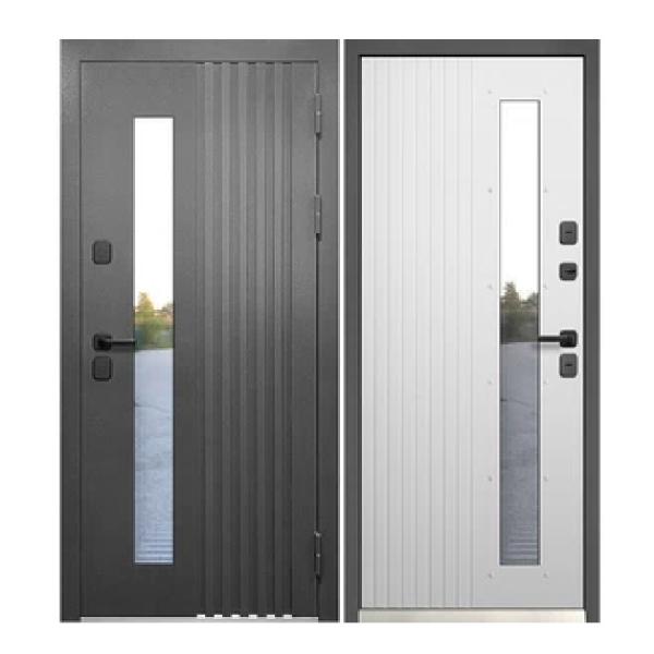 Дверь входная FERRONI Luxor Termo Рейка Стеклопакет 