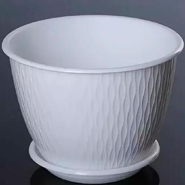 Кашпо 2,4л Корсика белый