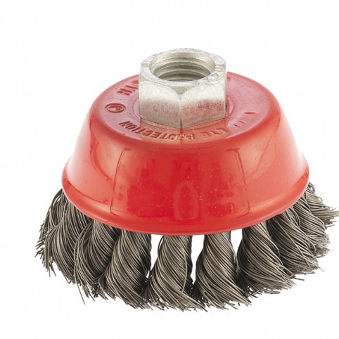 "Щетка для УШМ 75мм М14 чашка круч. проволока ""MATRIX"""