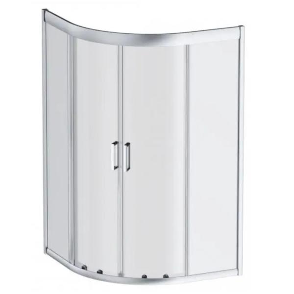 Душевое ограждение AM PM Gem 90х90, 1/4 круга,стекло позрачное, профиль матовое серебро, без поддона