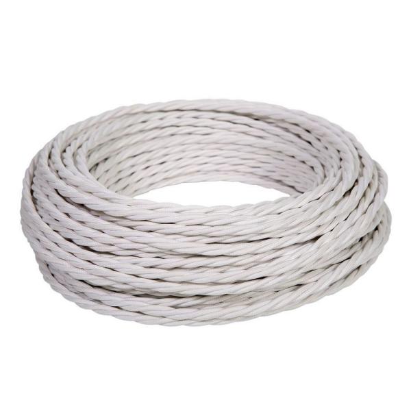 Провод витой МезонинЪ Новая Голландия ПВХ 2х1,75мм белый