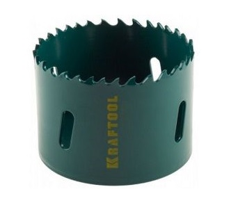 Коронка KRAFTOOL биметаллическая прогрессивное расположение зубьев D38мм