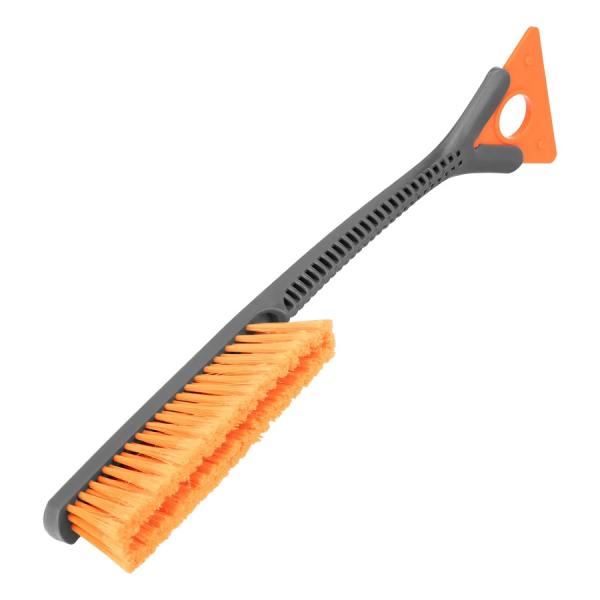 Щетка смётка для снега автомобильная со скребком 530 мм бирюзовая Sparta