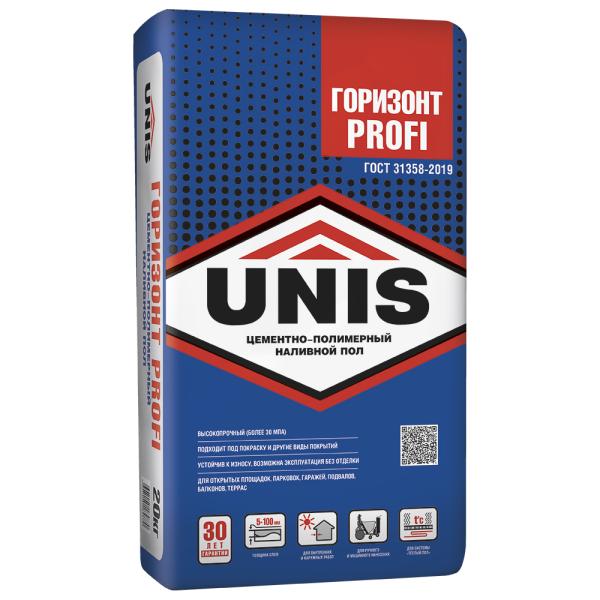 Наливной пол UNIS Горизонт Profi цемполимерный 