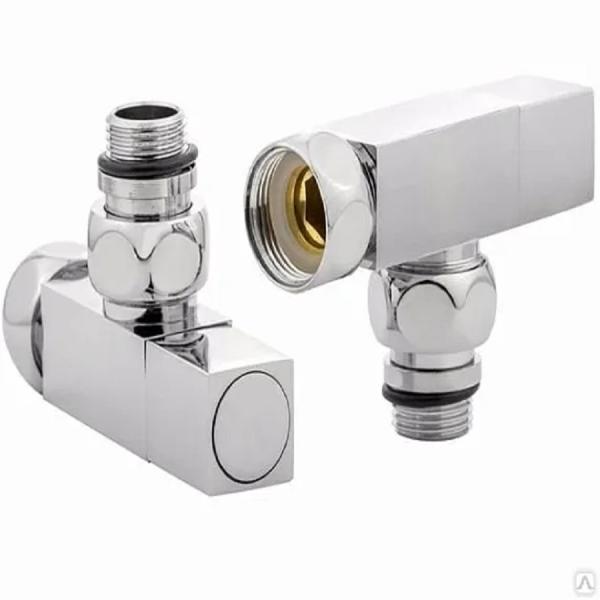 Вентиль угловой 3/4*1/2 г/ш для п/с хром LUX 855