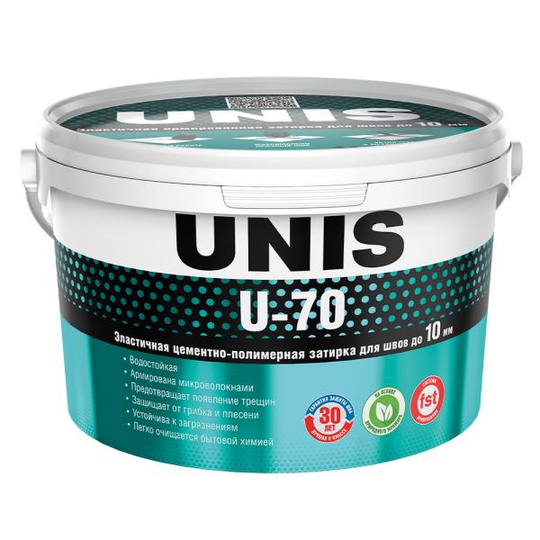 Затирка для швов эластичная UNIS U-70 