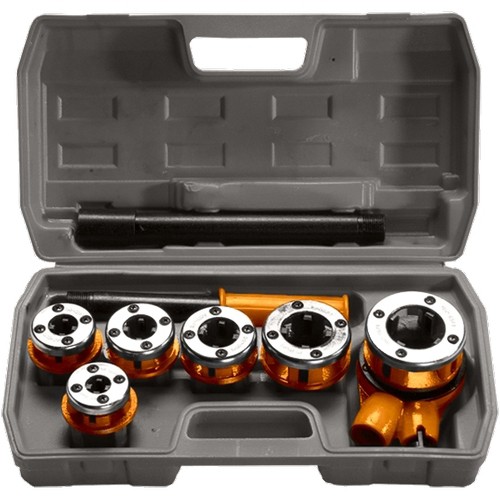 "Набор клуппов 1/2""-3/4""-1"" + плашкод с трещеткой 6 предметов"