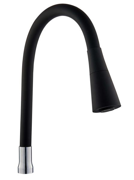 Излив черный силиконовый 2 режима W14