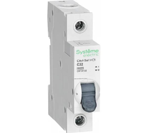Автоматический выключатель Systeme Electric City9 Set 1Р 32A тип С 4,5кА