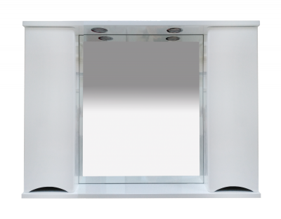 Зеркало-шкаф Элвис 105 белая эмаль со светом