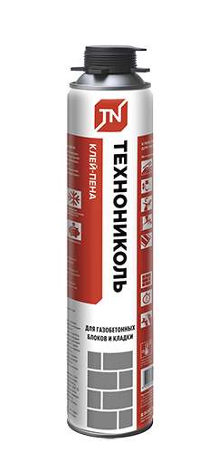 Пена-клей ТЕХНОНИКОЛЬ для газобетонных блоков и кладки 990гр (12)