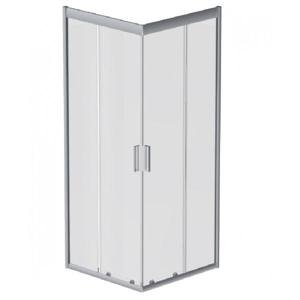 Душевое ограждение AM PM Gem 90х90, квадрат, стекло позрачное, профиль матовое серебро, без поддона