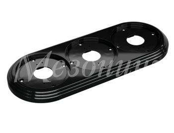 Рамка трехмест.пластик. черная УСАДЬБА