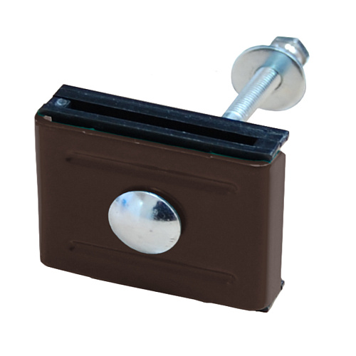 Крепление скоба (болт М6х80) RAL8017