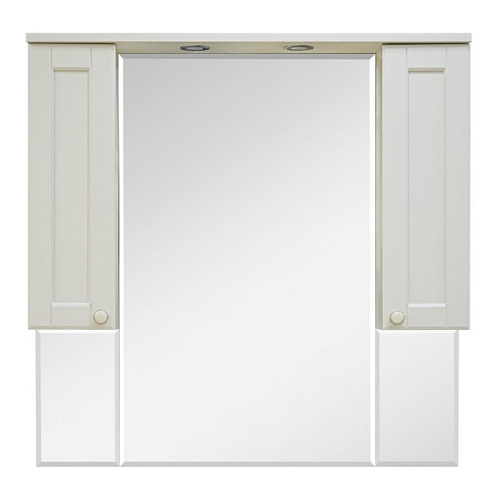 Зеркало-шкаф Латте 105 бежевая эмаль