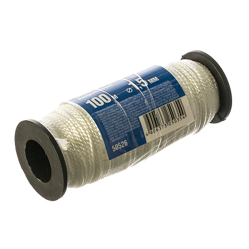 Шнур крученный капроновый СИБИН 1,5мм х 100м