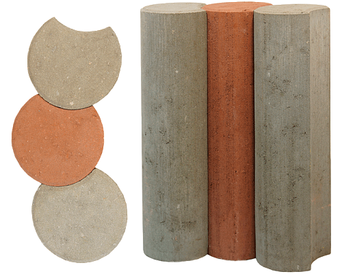 Палисад круглый 120х150х500 красный