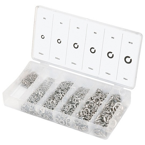 Набор гроверов D3,4,5,6,8,10мм 1200 предметов