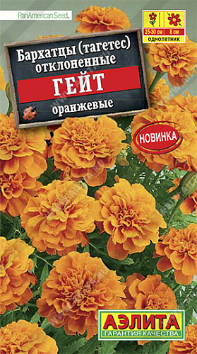 Бархатцы Гейт оранжевые отклоненные Аэлита