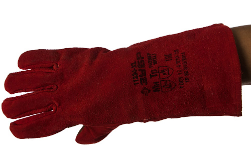 Краги термостойкие для сварки тяжелых механических работ спилковые 350 мм