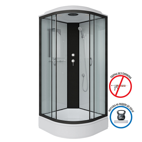 Душевая кабина Niagara NG 6701-14 90х90х215 низкий поддон прозрачное стекло