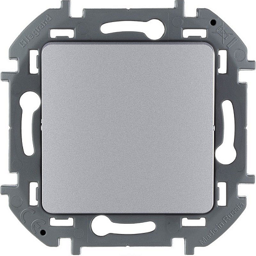 Переключатель Legrand Inspiria одноклавишный 10А, алюминий