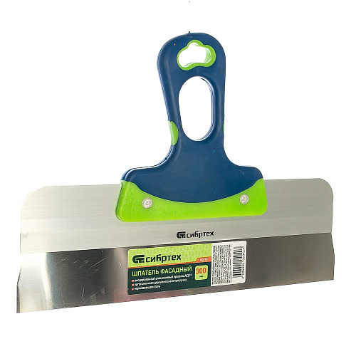 Шпатель фасадный нержавеющая сталь 300мм СИБРТЕХ 2-компонентная ручка
