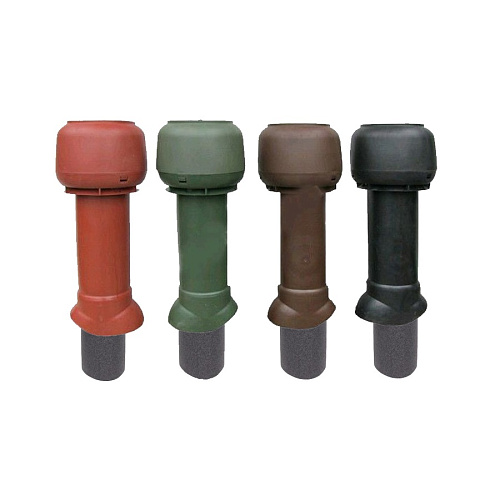 Труба вентиляционная КР-2 RR32 Коричневпая D=125/160 H=500