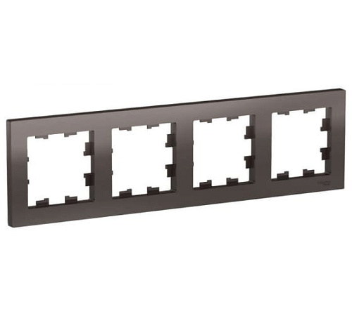 Рамка Schneider ATLASDESIGN 4 поста мокко