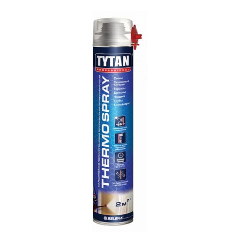 Теплоизоляция Titan Professional TERMOSPRAY напыляемая полиуретоновая 870 мл