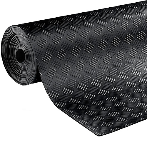 Резиновый коврик 1,2х10м "Шашки" 12м2