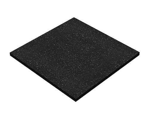 Плитка резиновая 500х500х16 цвет черный