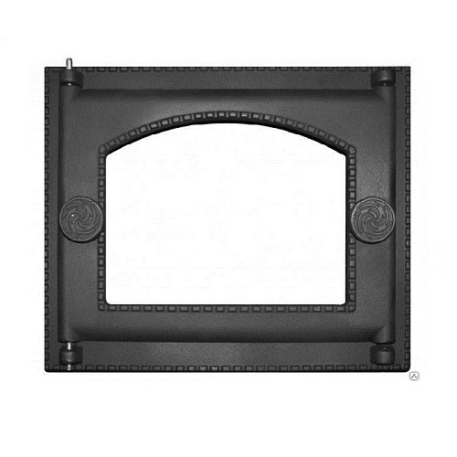 Дверка топочная РБЦ со стеклом крашеная ДТ-6АС 282х240