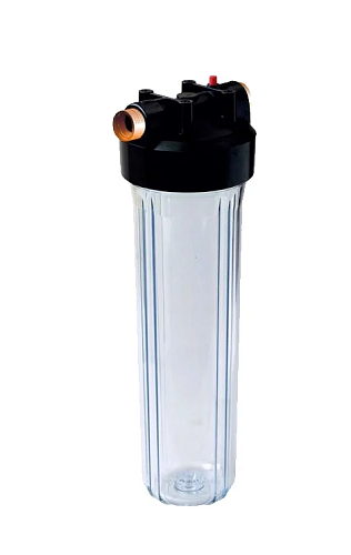 "Корпус магистрального фильтра Гейзер ВВ20"" прозрачный"