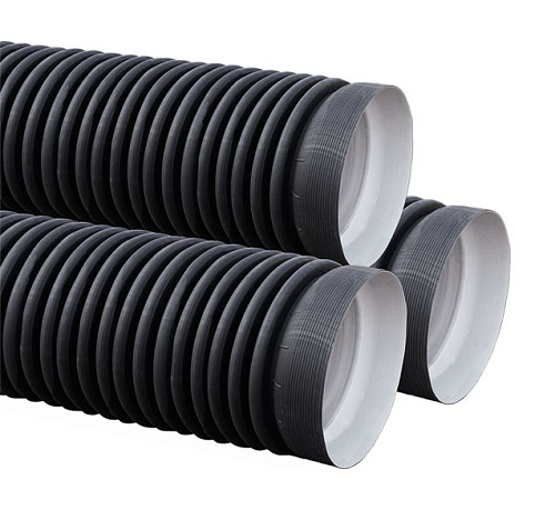 Труба гофрированная двустенная для дренажных колодцев 340/300 1,0м