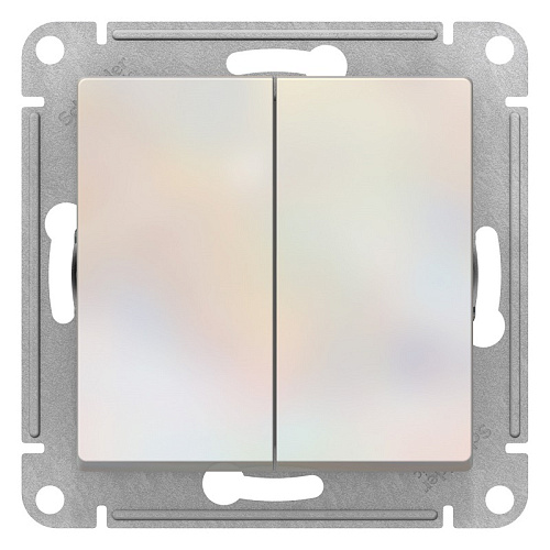 Выключатель Schneider ATLASDESIGN двухклавишный GN 10AX грифель