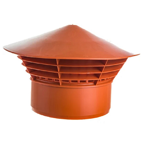 Зонт канализационный для наружных работ d160 рыжий