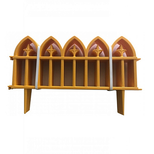 Заборчик Декоративный КОВАНЫЙ ЦВЕТОК 5 шт оранжевый