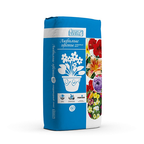 Почвогрунт цветочный 50л Живая земля