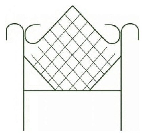 Заборчик декоративный Ромб 5 секций