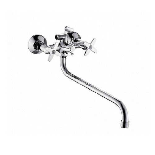Смеситель д/ванны с длинным изливом хром