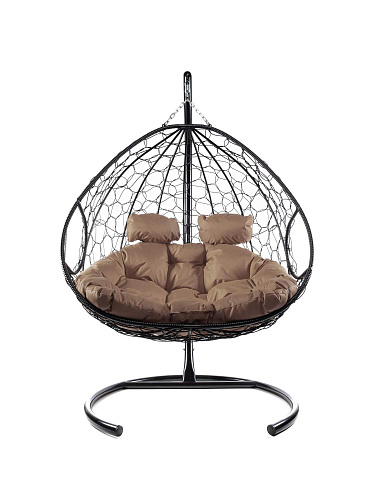 Кресло-кокон Для двоих черное+подушка