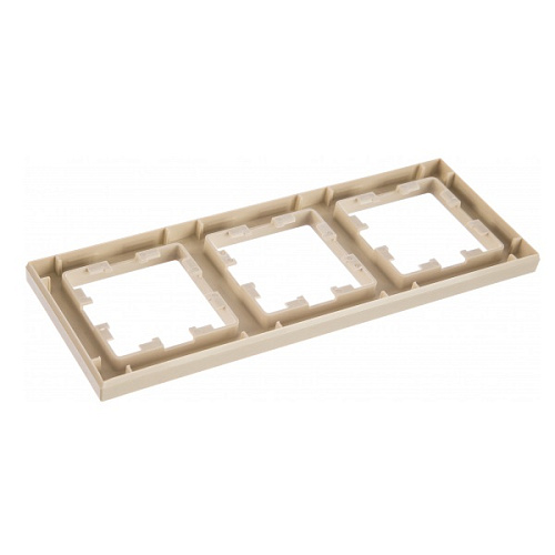 Рамка Schneider ATLASDESIGN 3 поста бежевая