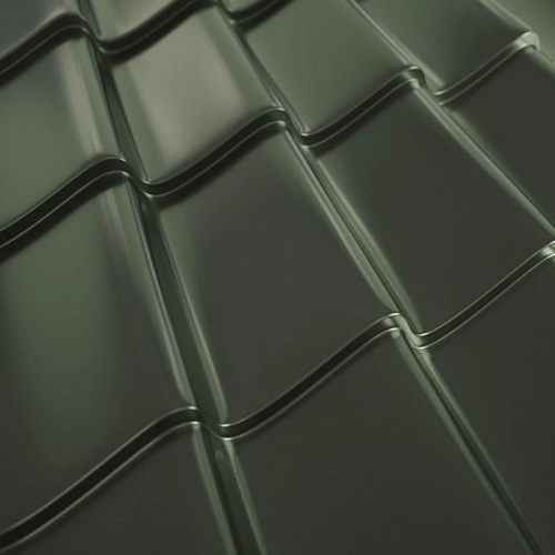 Металлочерепица Супермонтеррей Стальной бархат RR32 0,50мм