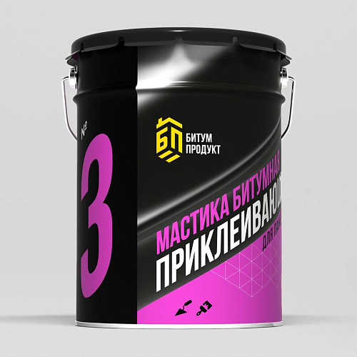 Мастика №3 БИТУМ ПРОДУКТ приклеивающая XPS 2кг