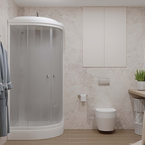 Душевая кабина Maroni Galaxy 90х90х215 SR90L-STN-DN4 7 мест+сифон