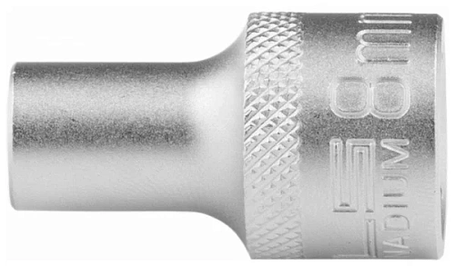 Головка торцевая 8мм 12 гранная CrV хром Stels