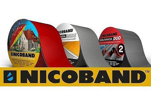 Лента-герметик NICOBAND зеленая 0,10х3м